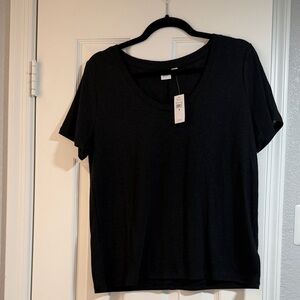 Classic Black Women's Linen Top